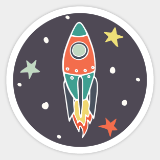 Space rocket Sticker